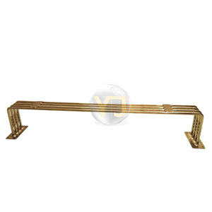 Gold Plated Iron Furniture <b>Legs</b> Long <b>Bed</b> Frame <b>Support</b> Heavy Duty Industrial Design Indoor Use Stainless Steel Modern Minimalist - Product Image 5