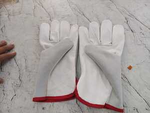 Gants de conduite en cuir de chèvre et cuir fendu Gants de travail de sécurité durables pour l'industrie, la construction et l'extérieur - Product Image 3