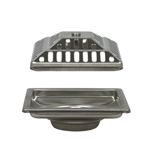 Chuyên nghiệp Heavy Duty nước mưa thoát nước 100x100mm kim tự tháp mô hình sàn ngoài trời cống cho sân và cảnh quan - Product Image 3