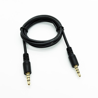 Câble audio AUX mâle plaqué or stéréo 3,5 mm/2,5 mm de 1 m en gros