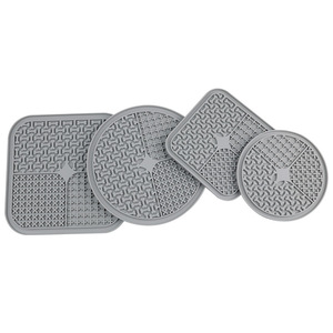 Tapis d'alimentation lent pour animaux de compagnie en silicone à ventouse, antidérapant, anti-débordement, pour nourriture et eau, lavable, pour chien et chat - Product Image 5