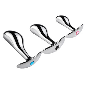 Volwassen Seksproducten Thrumb Shape Metal Dildo Anale En Vaginale Massage Plug Voor Vrouwen - Product Image 2