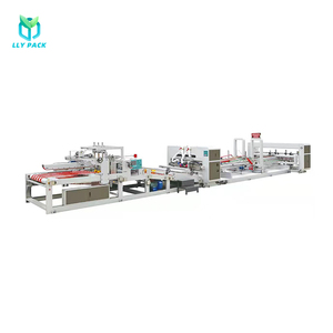 Factory Price 130m/Min Box Folding Gluing Machine With Counter Ejector For Cardboard Packaging