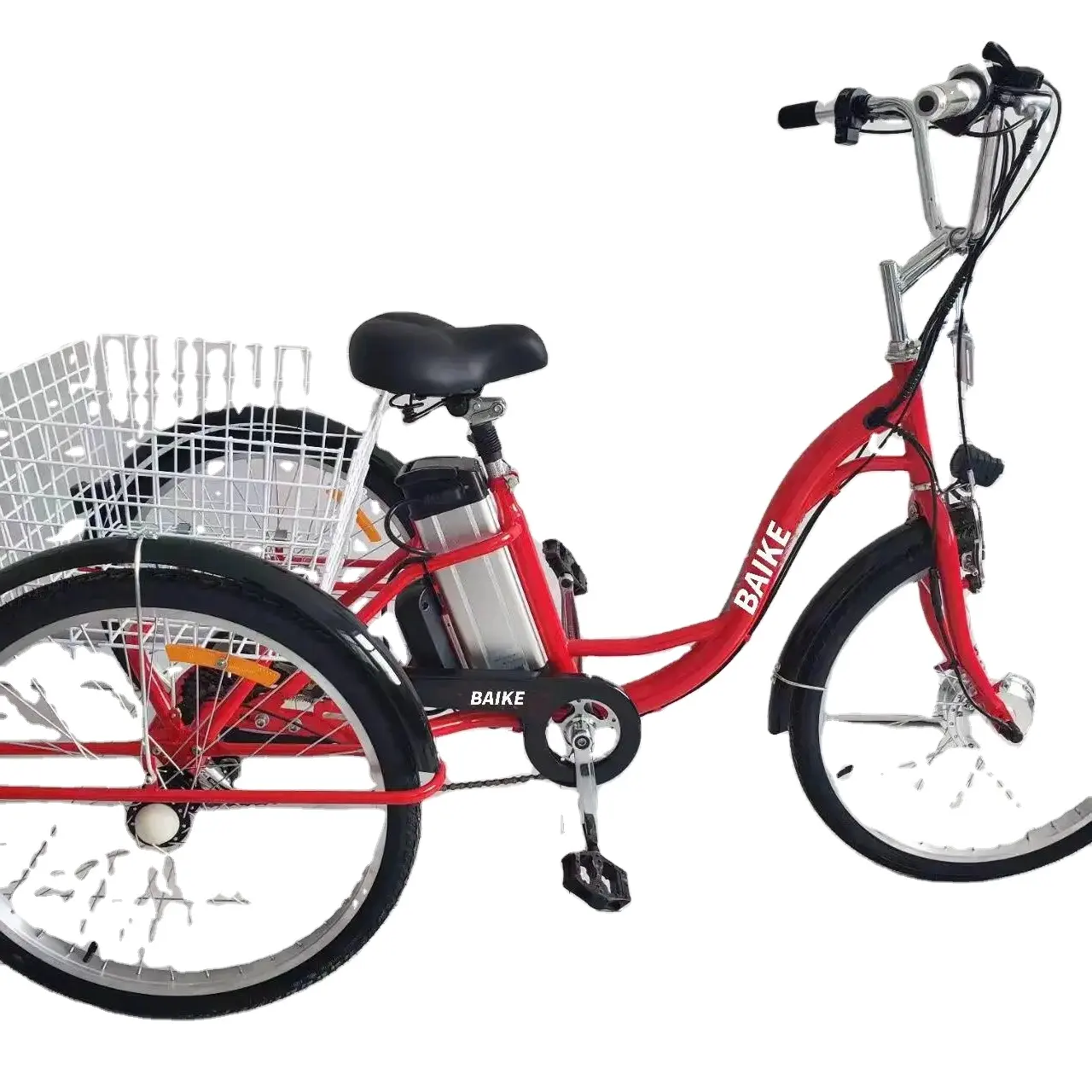 Eski insanlar üç tekerlekli bisiklet/hafif bisiklet tekerlekleri 24 inç en iyi şehir yetişkinler 3 tekerlekli üç tekerlekli bisiklet rickshaw ile yolcu koltuğu