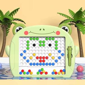 2025 anak jual cepat edukasi kartun pena Magnet gambar papan mainan lucu Doodle Magnet manik-manik mainan gambar - Product Image 2