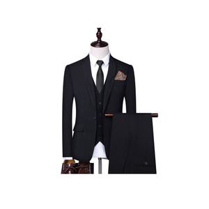 <span class=keywords><strong>Costume</strong></span> de <span class=keywords><strong>mariage</strong></span> décontracté pour jeunes hommes, style américain professionnel, col en V, simple boutonnage, respirant, braguette boutonnée, grandes tailles - Product Image 2