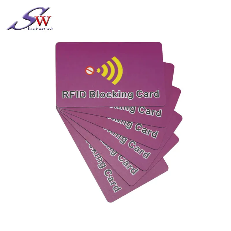 Pemblokir CIP kartu penghalang RFID, pelindung kartu kredit, sesuai dengan dompet apa pun