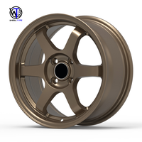 Rines de Aleación de Aluminio para Carreras de 15 16 17 18 19 20 Pulgadas 4x100/114.3 5x100/108 5X112 5x120 5x114.3 8x100/108/114.3/110 para Autos GT