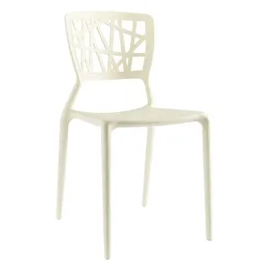 하이 백 스태킹 의자 경량 플라스틱 식당 의자 컬러 PP 의자