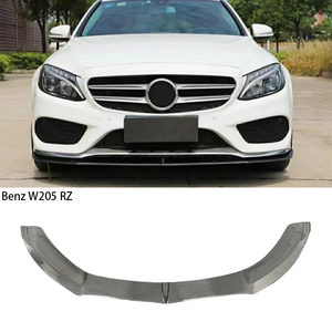 Pour Classe C W205 4DR Style Lèvre avant en fibre de carbone 2015-2021 - Product Image 1