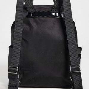 Custom Letter Multiple Pockets Nylon <b>Backpack</b> <b>Students</b> Schoolbags Waterproof Travel Sports Daypack Unisex Black Eco-friendly - Product Image 5