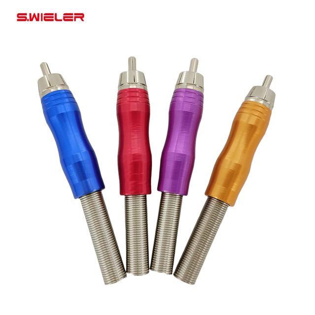 Professional Male Rca Jack Rca Plug Mixer Speaker Aux Adapter Copper Nickel Plated Copper Pin Rca Connector with Steel Spring