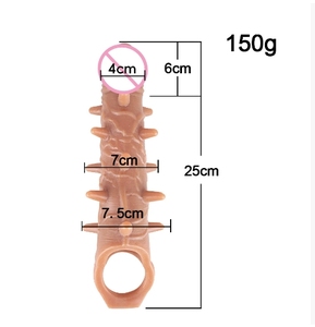 Maikum Dildo réaliste vibrant et chauffant en silicone liquide de haute qualité avec manchon d'extension pour femmes, jouet sexuel pour adultes - Product Image 2