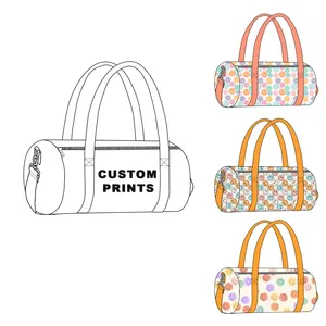 Low Price Custom Prints Travel Duffel Bags Smiling Sports Tote Gym Bag for Girls/Boys Carry on Weekender Bags for Women