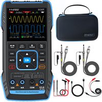 Fnirsi 2C53T Portable 3-in-1 Digital Oscilloscope Signal Generator Multimeter Dual Channel 50MHz*2 250MS/s Handheld 2.8" HD