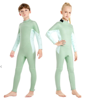 DIVESTAR Pakaian Selam Anak Perempuan Anti Air Lengan Panjang 3mm Neoprene Pakaian Olahraga Dengan Fitur Bernapas dan Tahan Angin untuk Anak-Anak