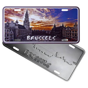 Material de Aleación de Aluminio con Acabado Brillante para Matrículas de Vehículos, Estilo Americano Creativo, Adorno Automotriz - Product Image 1