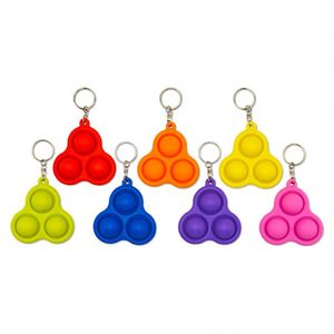 Juguetes de Silicona Personalizados para Aliviar el Estrés, Llaveros con Burbujas para Presionar con los Dedos, Juguetes Antiestrés - Product Image 1