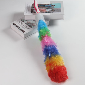 Plumeau coloré à neuf sections avec manche en caoutchouc souple, outil de nettoyage pour éliminer la poussière - Product Image 3