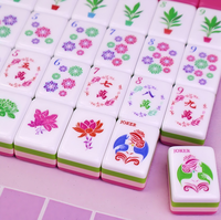 Set Mahjong Amerika Koleksi Mawar Akrilik Empat Lapis Facelift Eksklusif Untuk Hiburan Dewasa