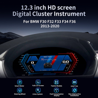 Nouvel écran LCD de voiture de 12,3 pouces, tableau de bord, compteur de vitesse, instrument numérique pour les séries 3 F30 F32 F33 F34 F36 2013-2020