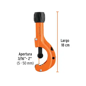 Cortador de Tubos de Cobre BOX 3, Hoja de 3/16" a 2" (18 mm), TRUPER - Product Image 2