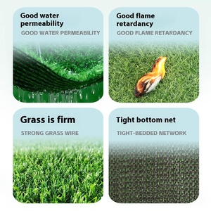 Nhà sản xuất bền 15mm mô phỏng thảm cỏ ngoài trời hàng rào bao vây với chất kết dính sản phẩm Cỏ Nhân Tạo Chất lượng cao - Product Image 2