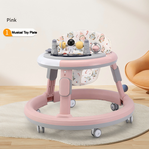 Andador Ajustable para Bebé, Anti-Vuelco, Anti-Piernas en O, con Juguete Musical, Andador Plegable para <span class=keywords><strong>el</strong></span> Aprendizaje de Niños Pequeños de 6 <span class=keywords><strong>a</strong></span> 18 <span class=keywords><strong>Meses</strong></span> - Product Image 5