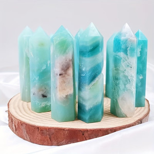 Vente en gros de tours de calcite en cristal naturel sculpté, écologiques, pour la décoration intérieure et la lithothérapie - Product Image 4