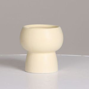 Nueva llegada: <span class=keywords><strong>Maceta</strong></span> de cerámica beige con diseño nórdico de Bisque Garden, en forma de trofeo, para el hogar y el jardín. - Product Image 2