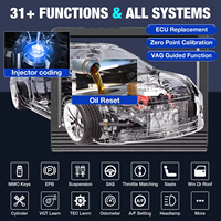 LAUNCH 2025 versión X431 PRO V5.0 8 "12V Obd2 escáner ECU herramientas de programación máquina de diagnóstico automotriz con cabezal DBScar7 BT