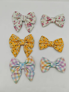 Personalizado al por mayor largo floral colorido boda diapositiva en perro marinero pajarita con flor para <span class=keywords><strong>collar</strong></span> de perro - Product Image 4