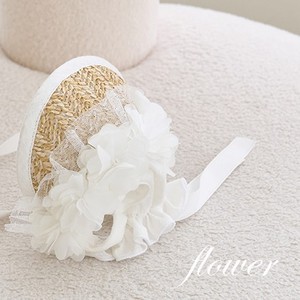 INS Korean style French lace straw sun hat for dogs, cats, and pets. Adjustable hat with pig nose <b>clip</b>. - Product Image 5