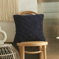 Haute qualité luxe Style moderne couleur unie lavable Super doux oreillers européen doux maison housse de coussin