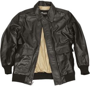 Chaqueta de Cuero Clásica A2 para Hombre, Estilo Aviador, con Cuello de Camisa, Resistente al Viento, Estilo Piloto, Motero, para Otoño - Product Image 2