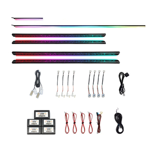 Universal Starry Sky 18 in 1 Symphony LED <b>Car</b> <b>Interior</b> Ambient Lighting 64 Color Decoration Atmosphere Strip Accessories - Product Image 1