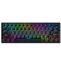 Keyboard Mekanik 61-tombol, Desain Ergonomis, Kabel Tipe-C yang Dapat Dilepas, Keyboard Gaming Nirkabel Mini, PC Bahasa Inggris