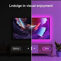 Décoration de la maison 3.8M 5M USB Led rétro-éclairage TV lumières ICRGB avec musique WIFI TUYA maison intelligente APP contrôle IP44 Led bandes lumineuses