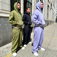 Fabricant de survêtements sur mesure OEM, survêtement de créateur, sweat-shirt ample et pantalon de survêtement, ensemble de survêtements pour hommes M39