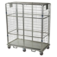 Chariot de rangement métallique robuste Truelisort, conteneur pliable en fil métallique pour stockage, chariot de rangement mobile OEM