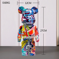 Décoration intérieure Coloré Bearbrick Ours Statues Figure Ornements Chambre Figurines Bearbrick Ours Statues