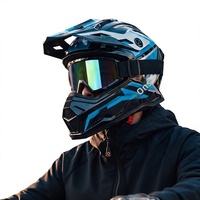 Casque de moto tout-terrain ABS de style nouveau pour hommes et femmes, respirant, certifié DOT, idéal pour le VTT, le rallye et le karting
