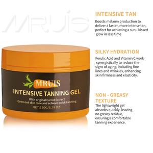 Extractos Herbales Intensivos al por Mayor, Gel Bronceador de Zanahoria, Tono Oscuro, Aceite Bronceador Natural para el Cuerpo, Productos Autobronceadores para un Brillo Natural de la Piel - Product Image 6