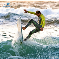 Combinaison de plongée homme 4/3 mm en néoprène peau de requin avec fermeture éclair dorsale et manchette CR pour surf et plongée libre