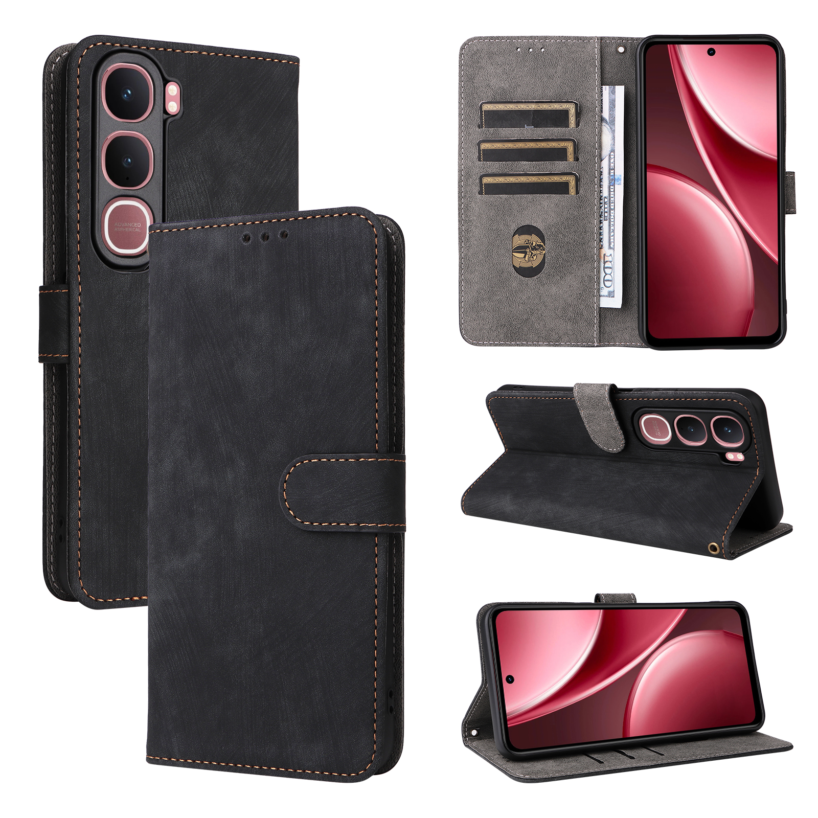 UNIVERSALE Custodia per VIVO Y31 2021 Cover LIBRO STAND portafoglio