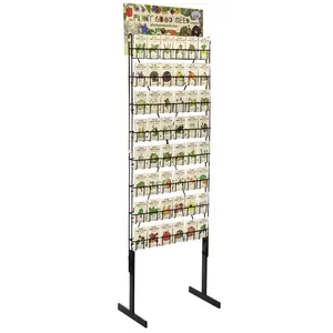 Große Kapazität Retail Seed Holder Display Rack Sorten Seed Stand Organizer mit Paketen