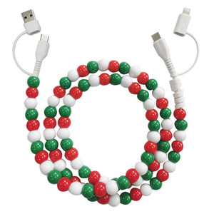 4 trong 1 cutest kép đính cườm sạc điện thoại ngọc trai đính cườm sạc điện thoại seneca 4 cách Acrylic Đính cườm sạc cáp - Product Image 4