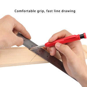 2.8mm Red Black Yellow Woodworking Mechanical <b>Pencil</b> Deep Hole Construction <b>Carpenter</b> <b>Pencil</b> Set - Product Image 3