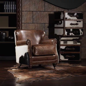 Hôtel <span class=keywords><strong>Club</strong></span> <span class=keywords><strong>Fauteuil</strong></span> 1 siège Canapé De Luxe Top Qualité Vintage <span class=keywords><strong>Marron</strong></span> Tan Cuir Loisirs Hôtel Chaise En Cuir <span class=keywords><strong>Fauteuil</strong></span> En Cuir pour Chambre - Product Image 5