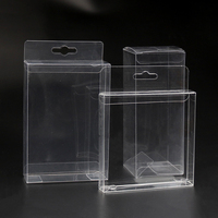 Protecteur de boîte d'emballage cadeau en PVC transparent pliable en plastique PET personnalisé transparent